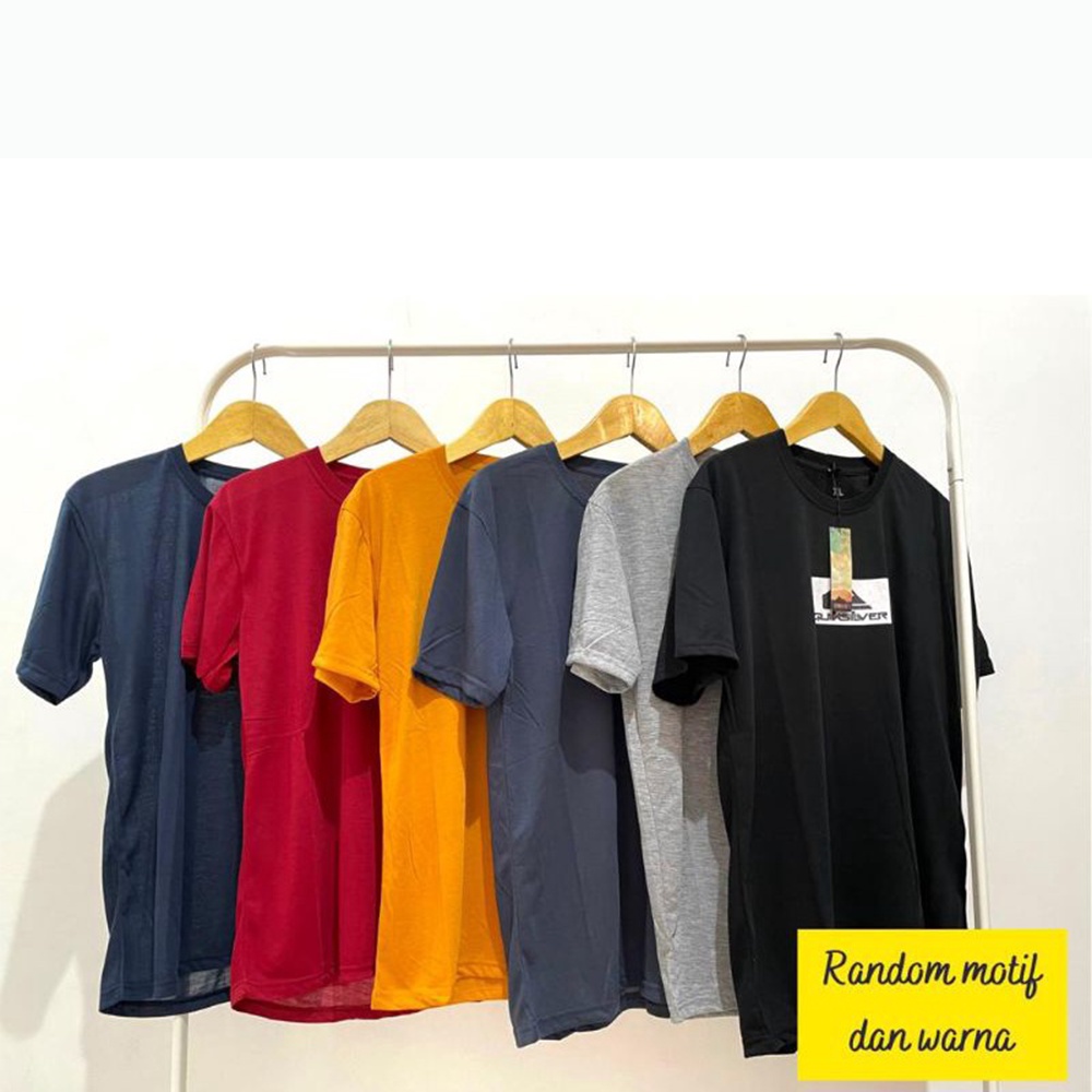 PAKET USAHA Kaos Distro Dewasa isi 4pcs Lengan Pendek Premium, Ukuran L XL XXL Random Warna Dan Motif Tshirt Kaus Pria Wanita Unisex Terbaru Termurah Cowok V Neck Crow Slimfit Hitam Putih Hijau Biru Abu Kuning Boombogie/Sablon Plastisol/Printing