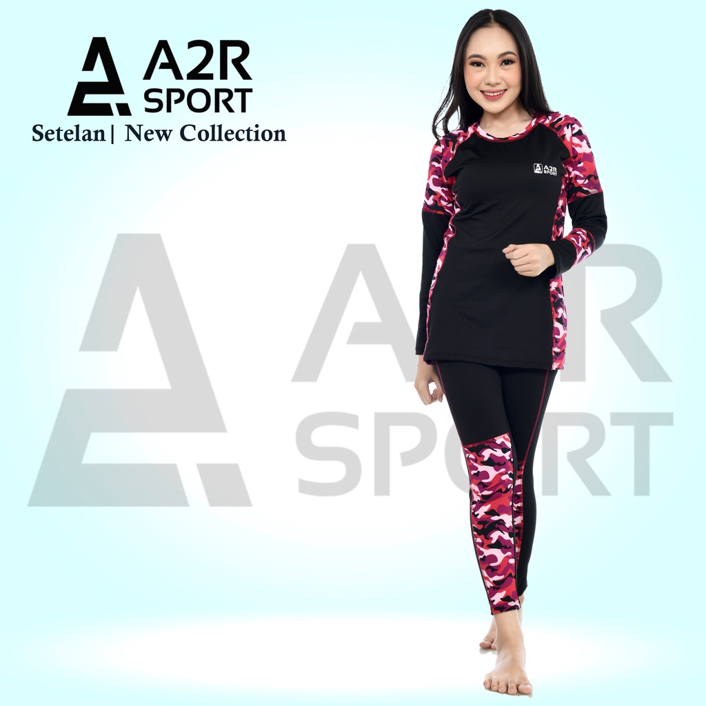 A2R Sport - Setelan dewasa Baju renang motif army