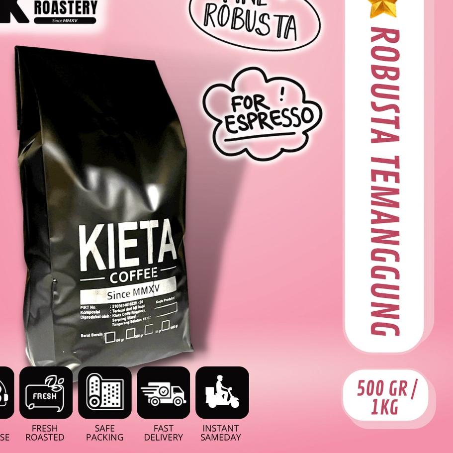 

✼ Biji Kopi Espresso Robusta Temanggung untuk Kopi Susu 1kg ➯