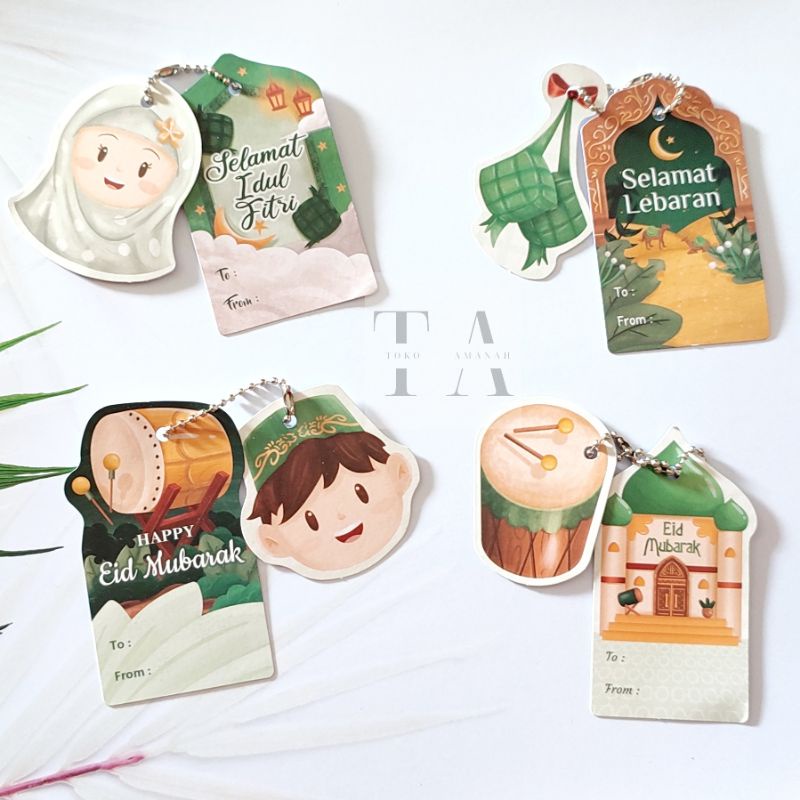 

TA / HIASAN PARCEL / HANG TAG LEBARAN IDUL FITRI / LUCU / CUTTING
