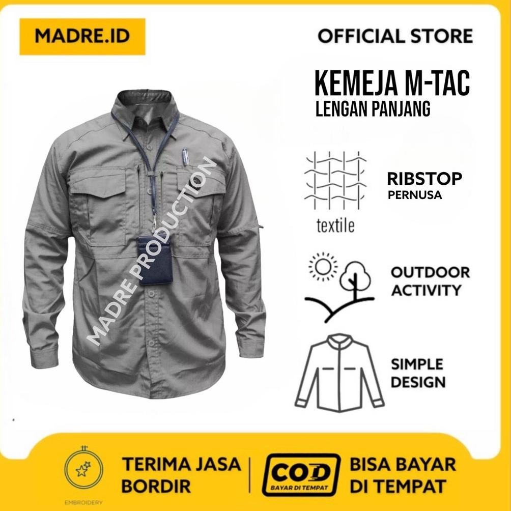 KEMEJA TACTICAL M-TAC LENGAN PANJANG PERNUSA