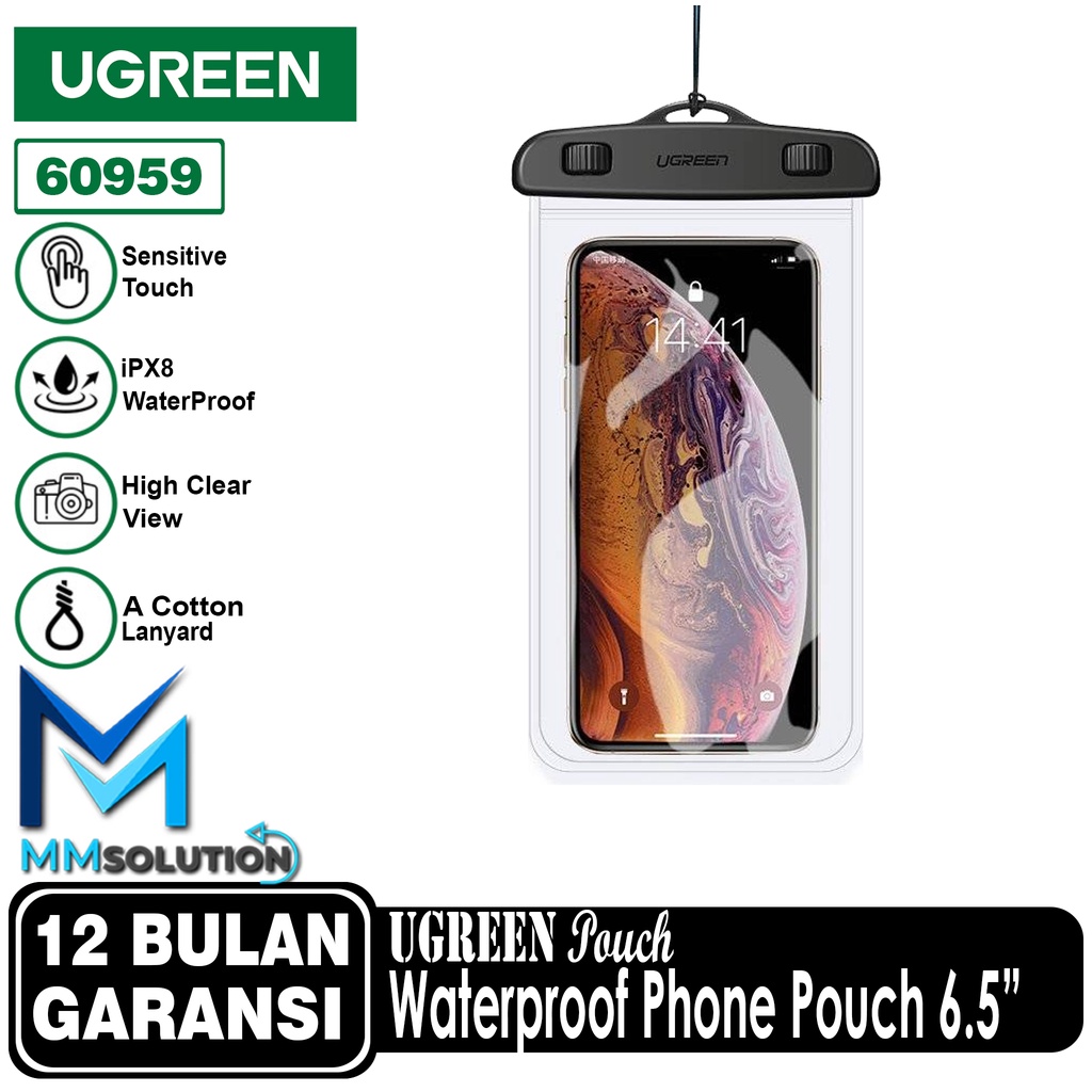 UGREEN Sarung HP Waterproof / Kantong Tas HP Anti Air UGREEN Universal