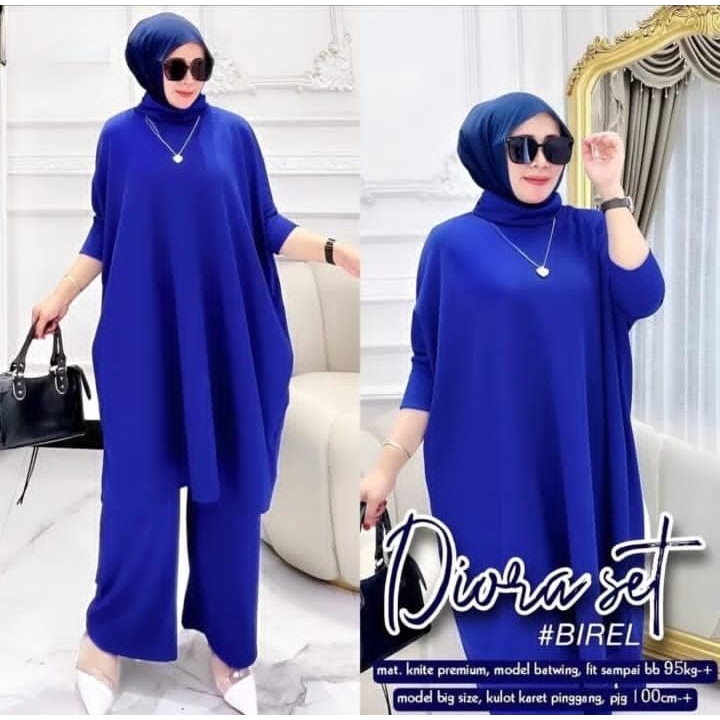 LANGSUNG KIRIM Setelan  One Set Wanita Bahan Knit premium READY BB SAMPAI 120 KG