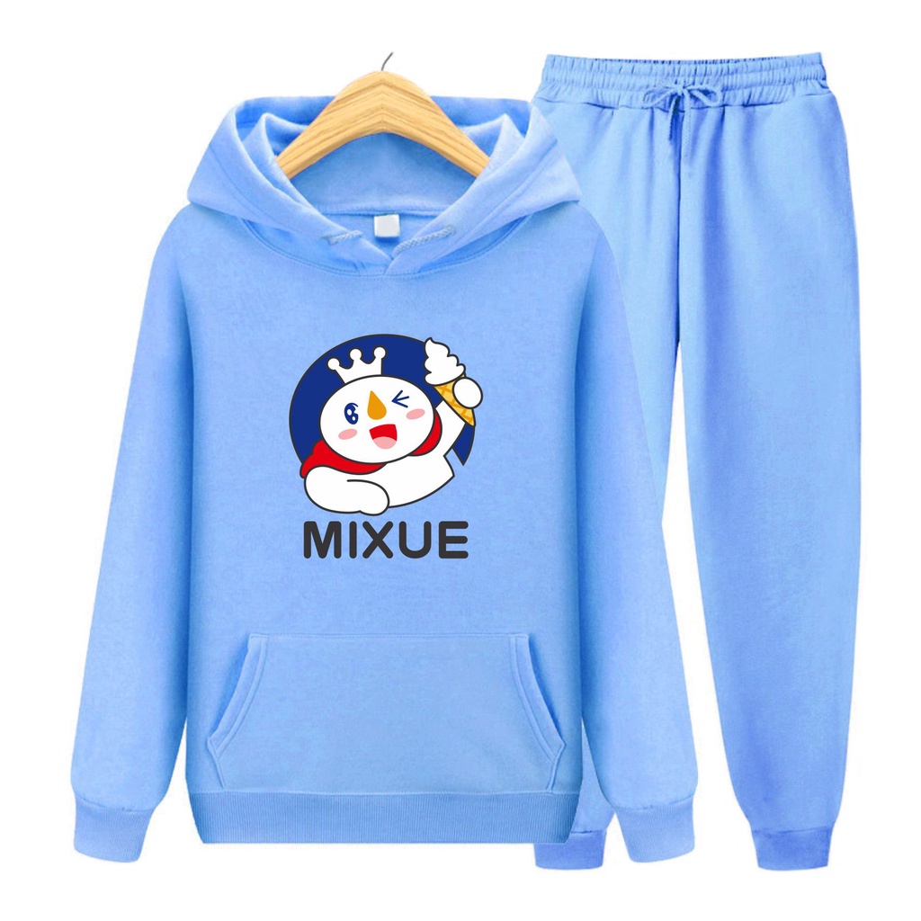 Sweater Hoodie Mixue Anak Viral Atasan/Setelan Hoodie Size M,L,XL Bisa Bayar Ditempat COD