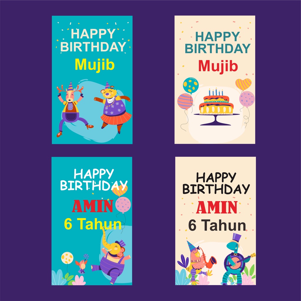 

HangTag Ulang Tahun Anak/Hangtag Birthday/Card Birthday Bisa Cod