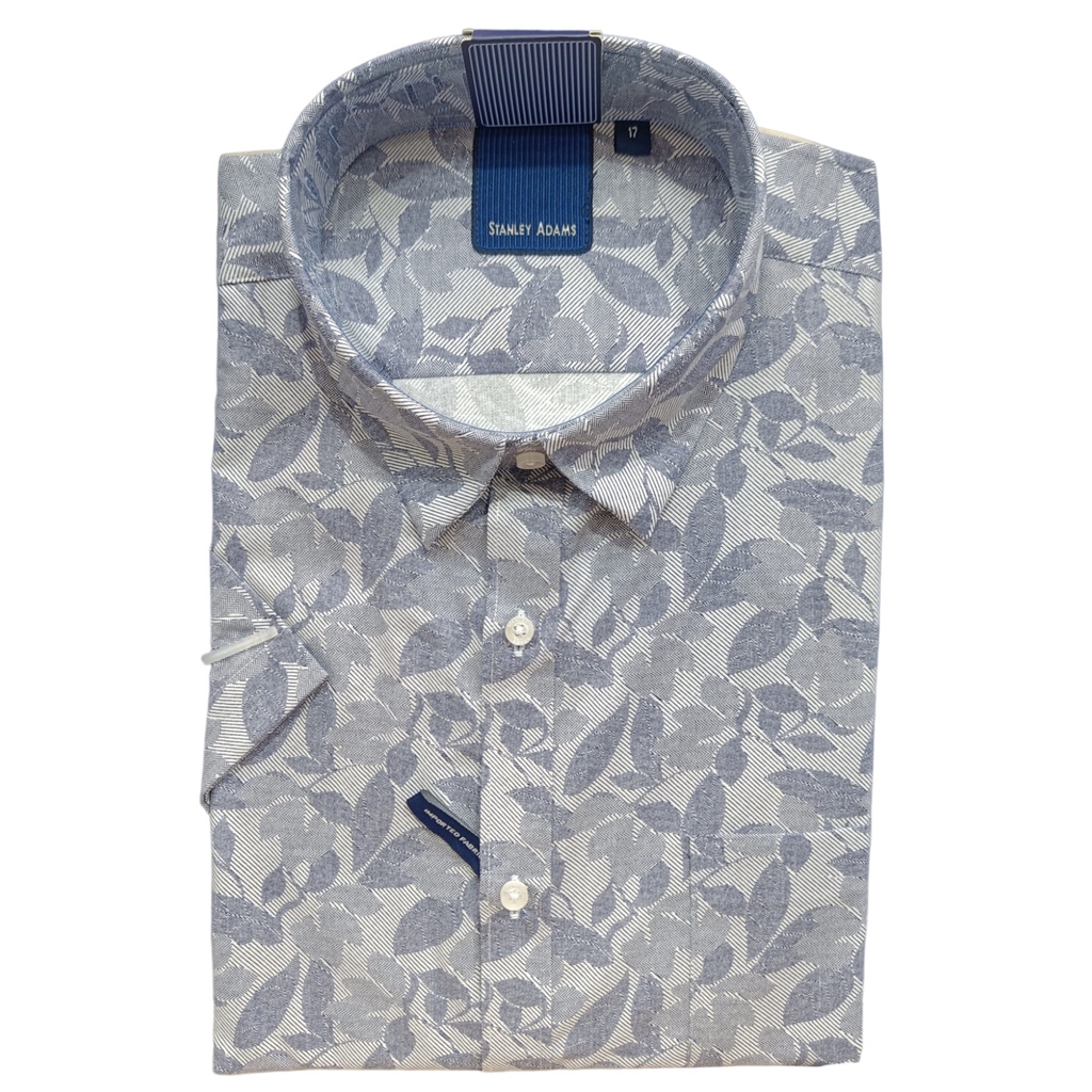 Kemeja Pria Stanley Adam Original Kerja Kantor Formal Lengan Pendek