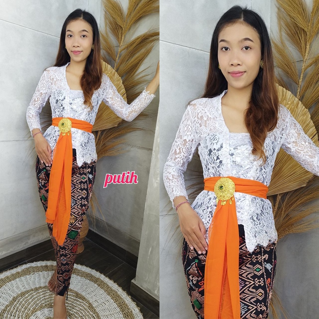 Setelan Kebaya semifrance metalic payet jepang Mariana dan rok songket bordir panjang batik Kebaya B