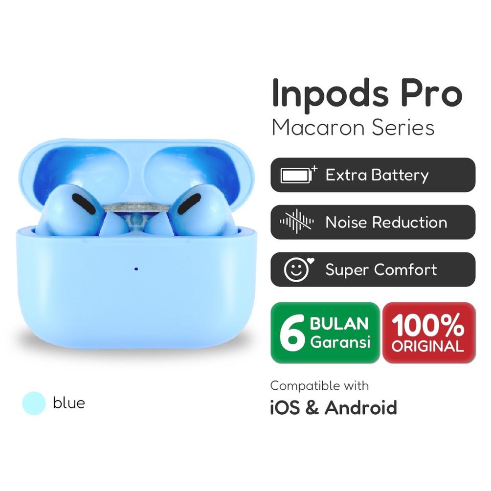 Official Inpods 13/3 Pro Blue Headset Bluetooth TWS IOS & Android