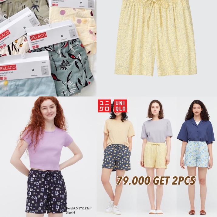 Terbaru 12.12 UNIQLO Joy Print Relaco Short gas 