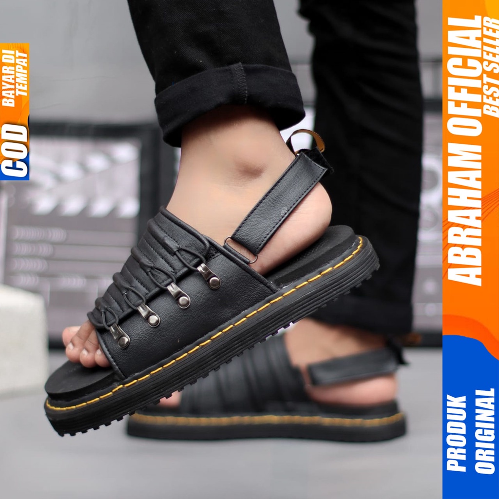 Sandal Pria Terbaru Kekinian Slide Docmart Abraham Faster