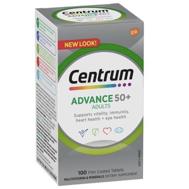 Centrum Advance 50+ isi 100&150 tablet