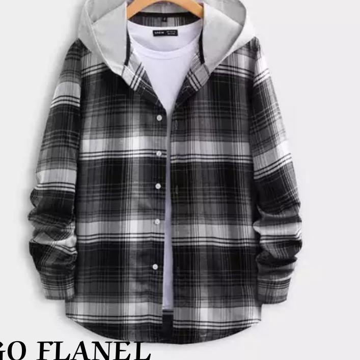 ◊ KEMEJA FLANEL HOODIE PANJANG - KEMEJA HOODIE PREMIUM PANJANG PRIA - HOODIE KEMEJA BERTUDUNG FLANEL