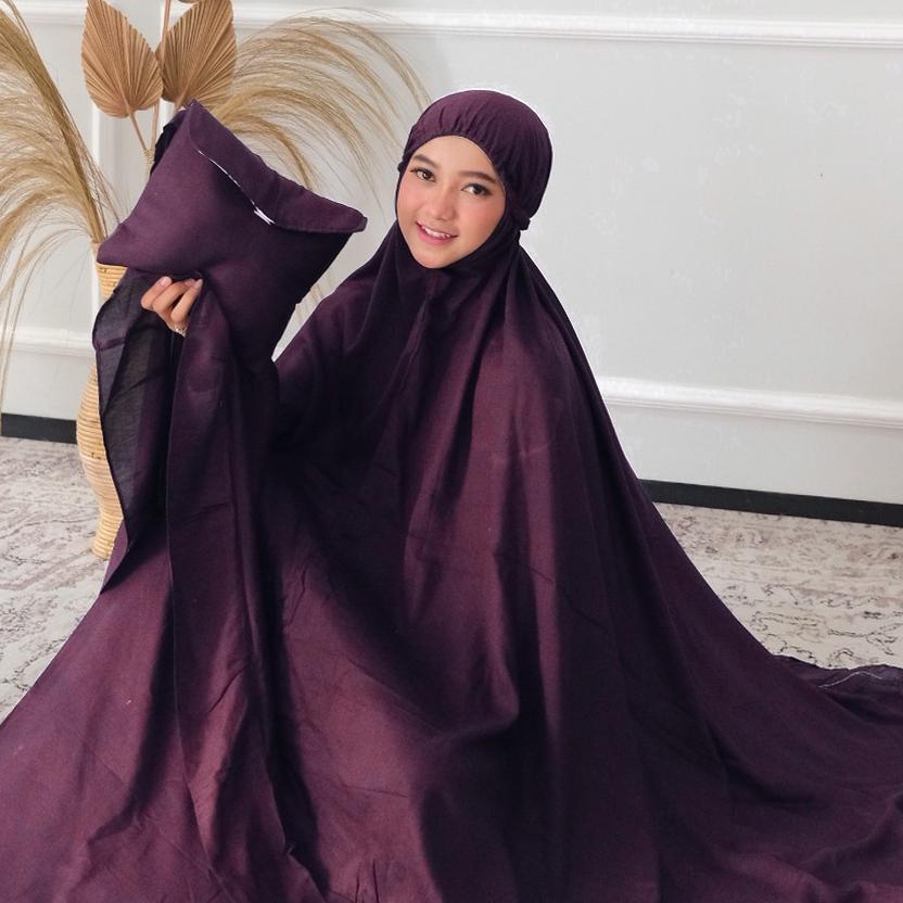 LANGSUNG KIRIM MUKENA JUMBO RAYON PREMIUM / MUKENA DEWASA RAYON POLOS SALWA / MUKENA JUMBO RAYA POLO