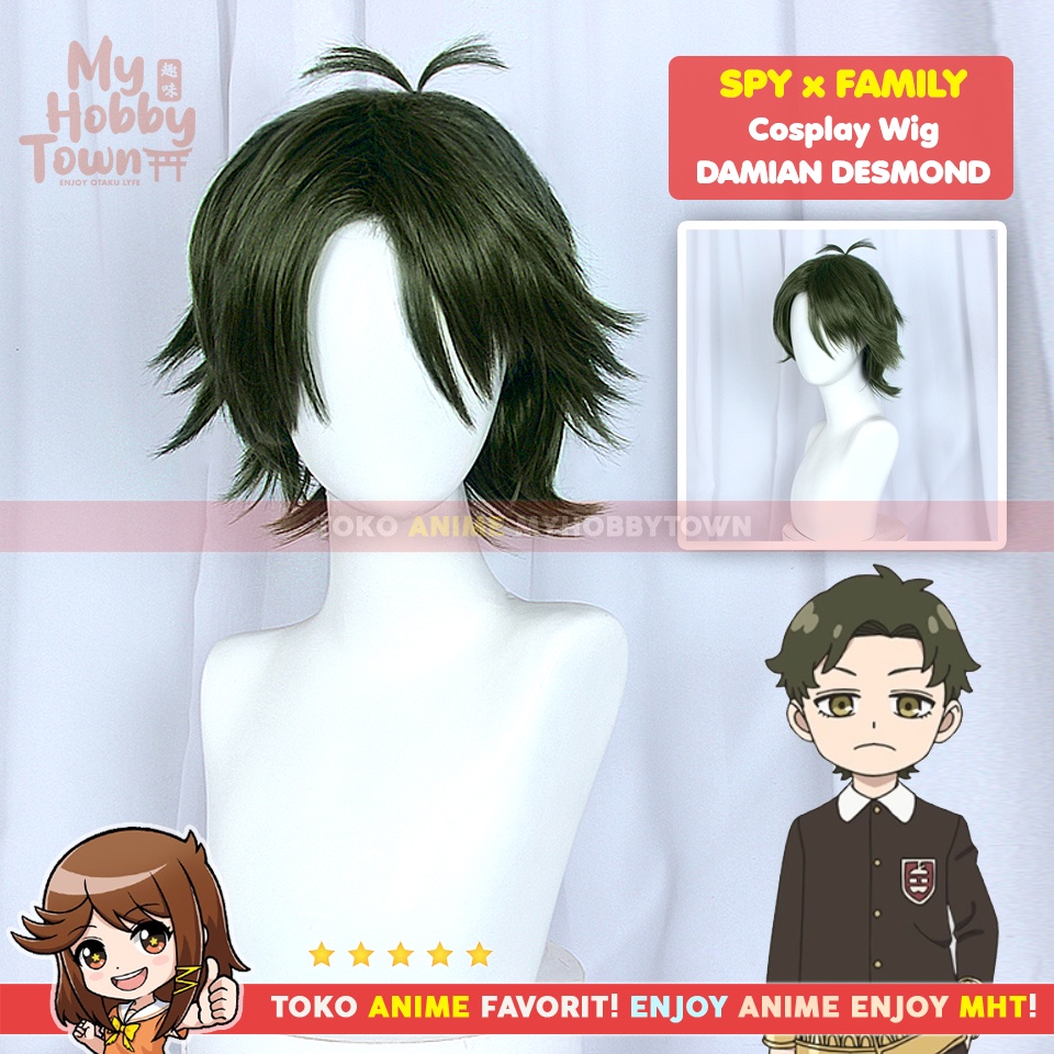 Wig Rambut Palsu Cosplay Anime Spy X Family : Damian Desmond