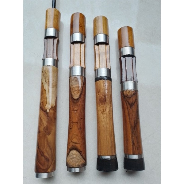Gagang joran stream fishing  kayu tipe drat tertutup