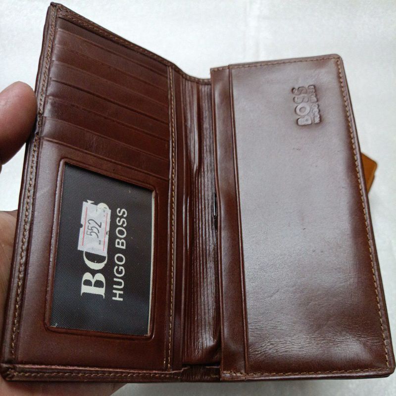 Dompet Kulit Panjang Slim Simple Pria Wanita || Dompet Kulit Pull up Asli Murah