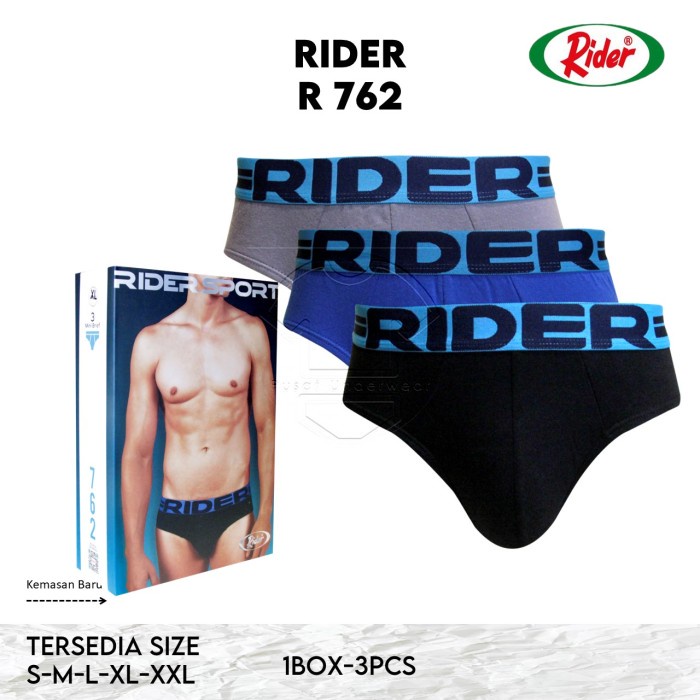 Celana dalam pria RIDER R762B ISI 3 RIDER SPORT 762