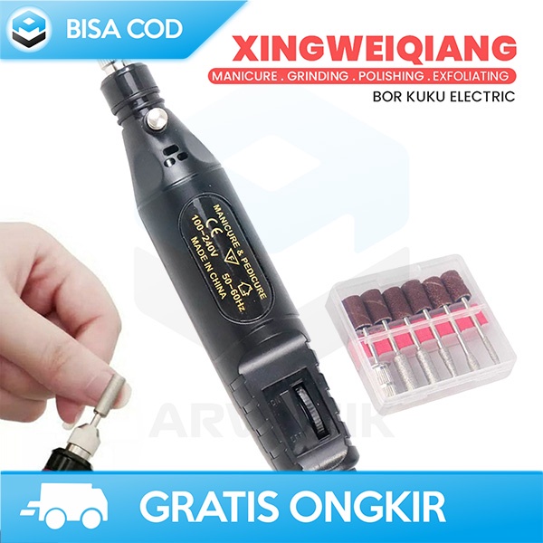 ALAT PENGIKIR KUKU 130W NAIL DRILL GRINDING 20.000RPM DESIGN ERGONOMIC