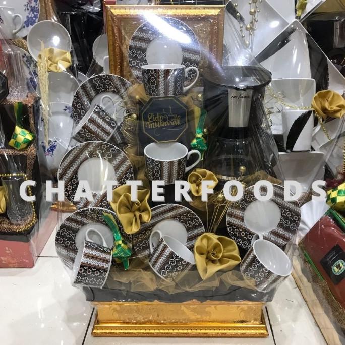 Parcel Lebaran Tea Set + Coffee Maker (Premieum) / Parcel Pecah Belah