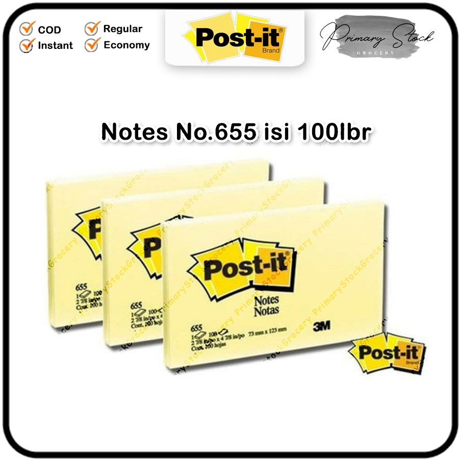 

Post it Sticky Note Kecil Notes 3M No 655 7 13 cm Kertas Tempel