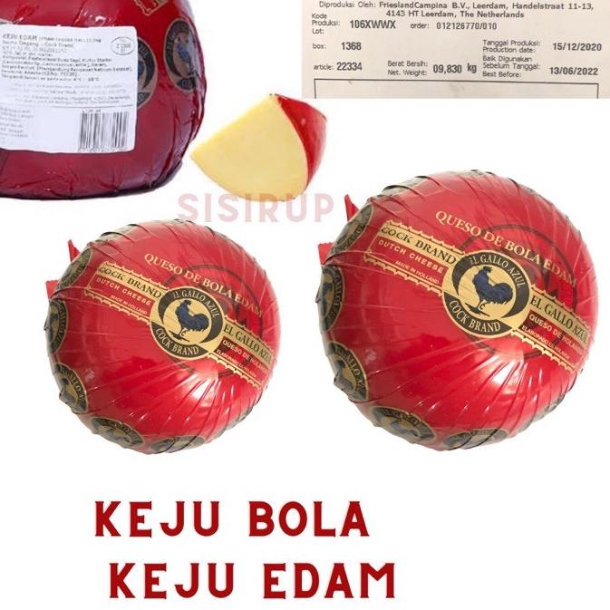 

❊ 200 gr Keju Edam 200 gr / Keju Bola Ayam Emas / Cock Brand ✺