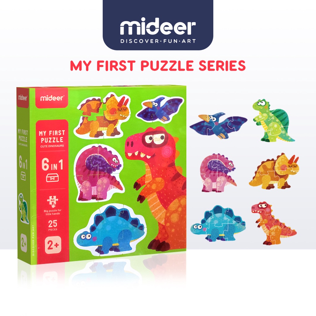 Mideer My First Puzzle Dinosaur Mainan Edukasi Anak