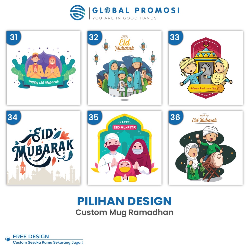 Pilihan Design Mug Ramadan &amp; Idul Fitri - Global Promosi