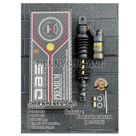 Shock DBS 677 GP Series Premium EXTREM Shockbreaker metic single tabung atas 330mm fino soul mio fazzio xeon lexi