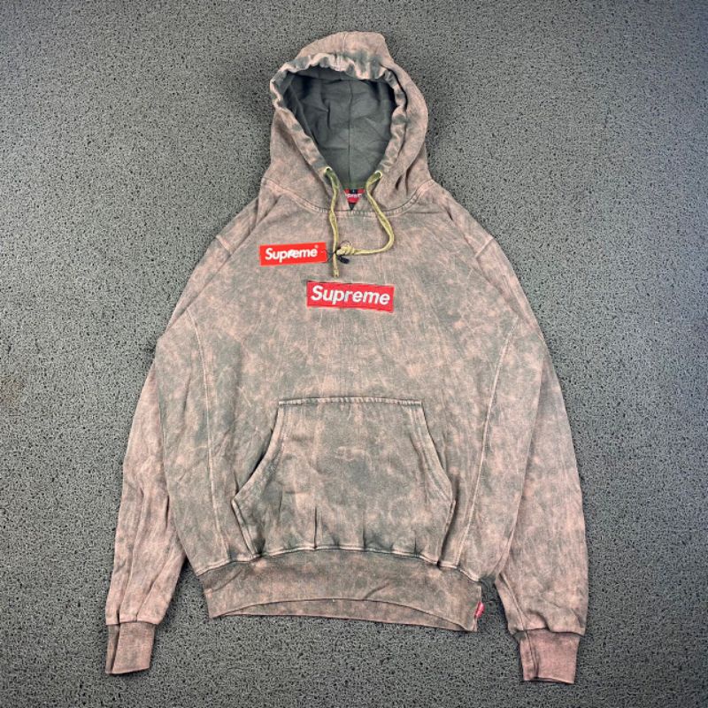 HOODIE SUPREME TIE DYE FULL TAG LABEL CASUAL