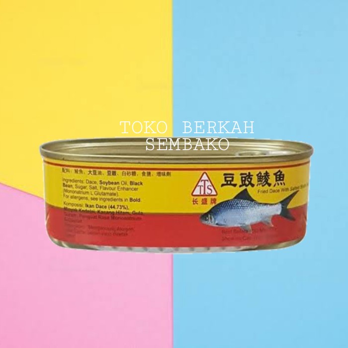 

TTS Fried Dace With Salted Black Beans / Ikan Tausi Kaleng 184 gr