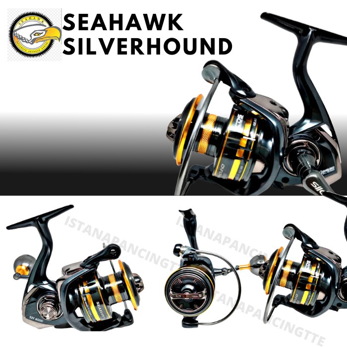 REEL SEAHAWK SILVERHOUND 1000/2500/4000/ REEL/PUTARAN JORAN/GULUNGAN JORAN PANCING MANIA