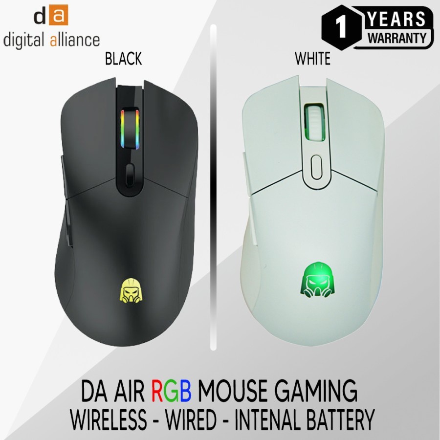 Mouse Gaming Digital Alliance Air Wireless RGB - DA Air Optical Mouse