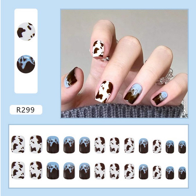 NLT - 24pcs Kuku Palsu Free Lem Jelly 24pcs/Fake Nail Art Fashion Decoration/Fashion Acylic Nail