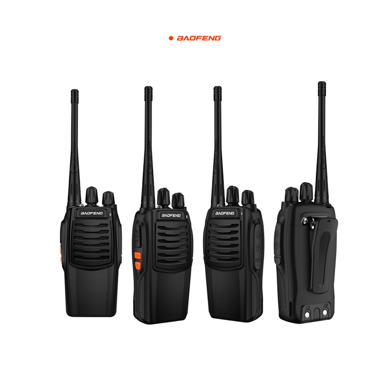 YUN Mall Walkie Talkie HT Handy Talky Talkie ORI BF 888S 2 Way Radio Walkie Talkies Set Recharge With Earpieces Jarak