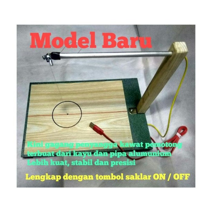 

Terlaris Cutting (0_0) Styrofoam Cutter / Pemotong Gabus Praktis Bentuk Meja 20X30Cm