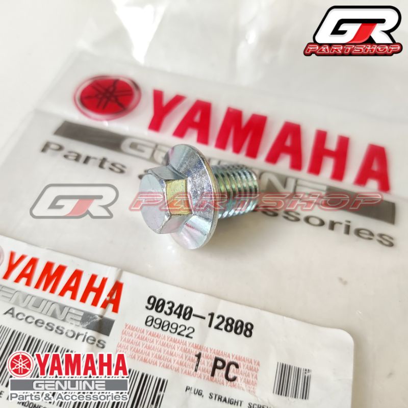 baut pembuangan oli mesin f1zr mio sporty smile soul fino nouvo ori ygp original yamaha