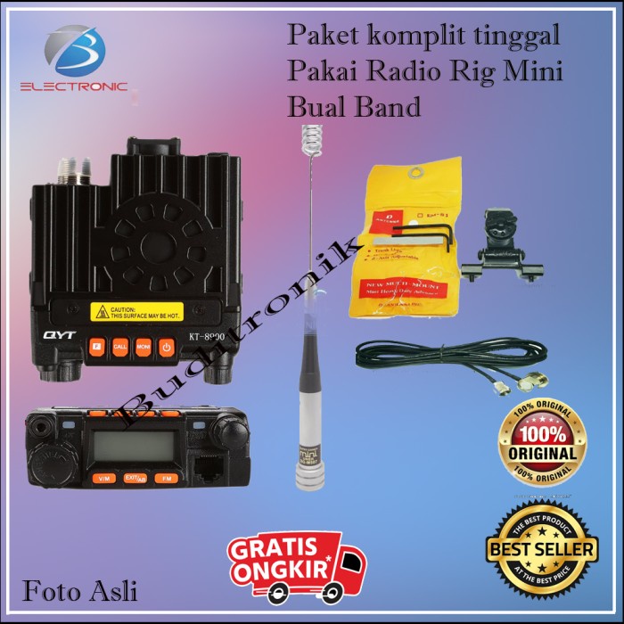 Terlaris Talkie Radio Rig Mini Mobil Dual Band Qyt Kt 8900 / Ht / Walkie Talkie