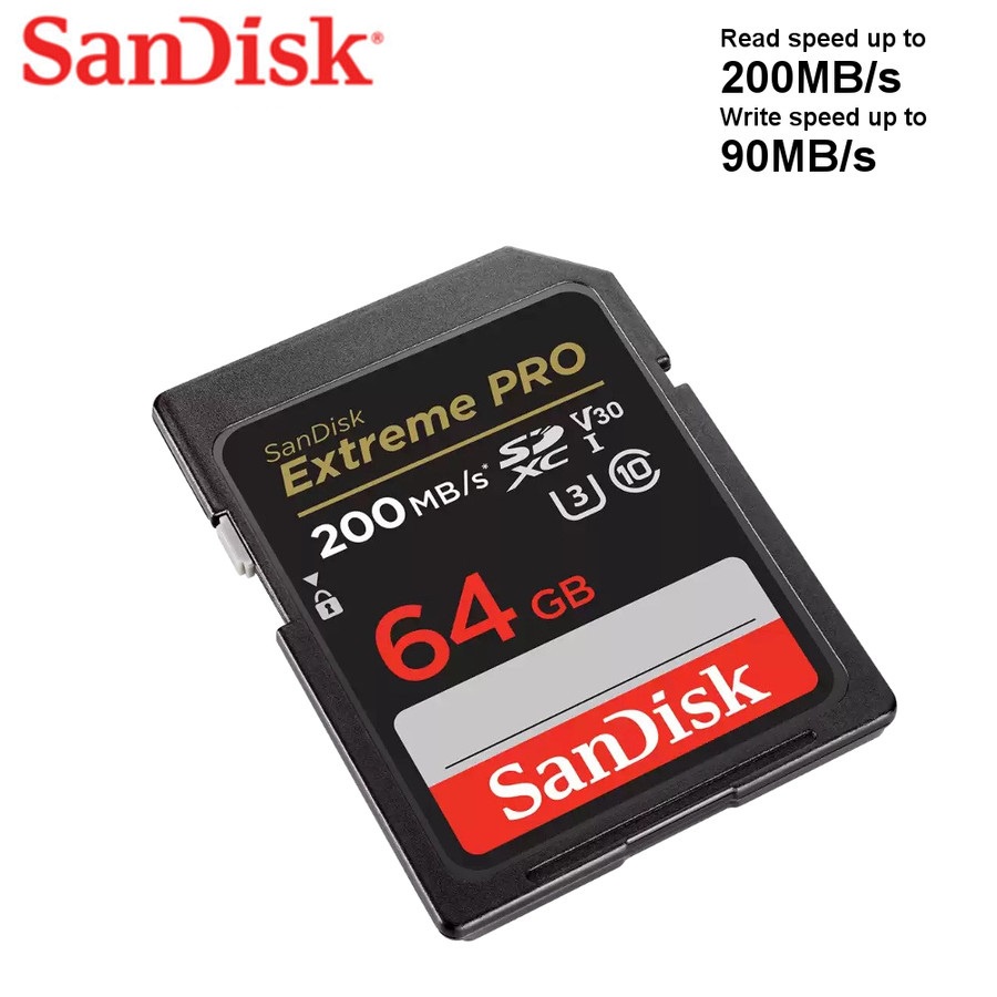 SanDisk Extreme Pro SDXC UHS-I Card 64GB 4K 200MB/s