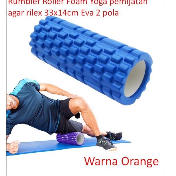 BEST SELLER Rumbler Roller Foam Yoga pemijatan agar rilex 33x14cm Eva 2 pola