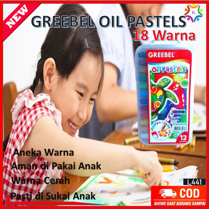 

Crayon Krayon Kerayon Minyak Greebel Oil Pastel Seniman Menggambar Alat Tulis Pensil Warna Lengkap 18 Colours