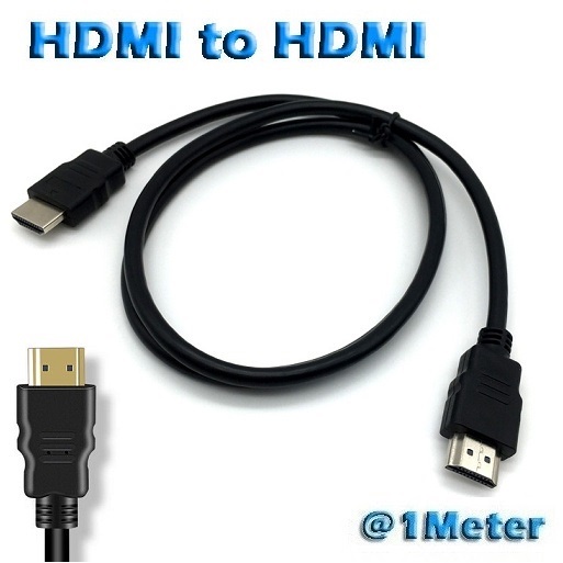 Kabel HDMI to HDMI 1M Kwalitas Standar Murah Lead Wire for Monitor Tv DVR CCTV Parabola DVD 1Meter