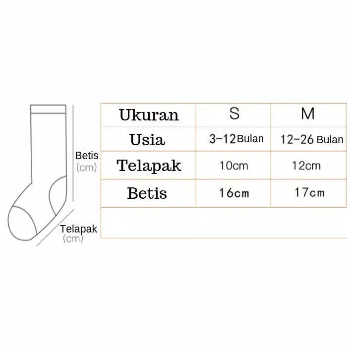 KAOS KAKI PANJANG BAYI IMPORT / KAOS KAKI KARAKTER IMPORT NC