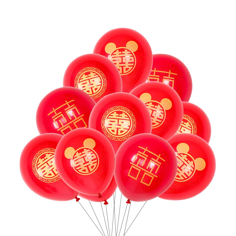 WED Balon Wedding / Balon Pernikahan Shuang Xi Isi 50Pcs BLN 09