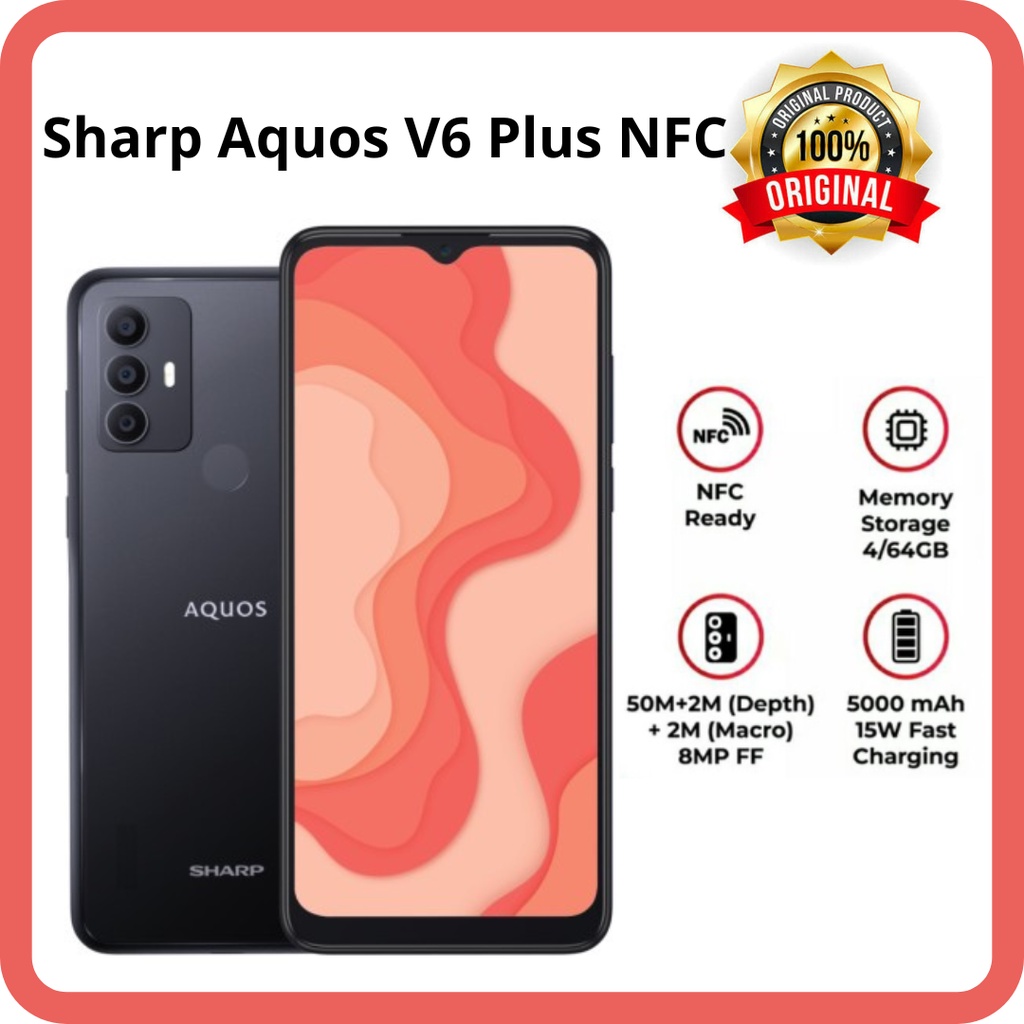 Sharp Aquos V6 Plus NFC 4/64 GB Garansi Resmi | Hp Murah Ori Pstore