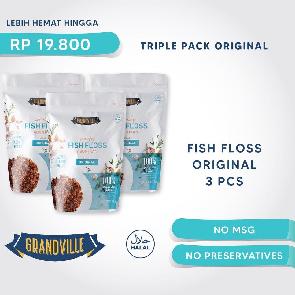 

✯ Grandville Abon IKAN Crunchy Triple Pack Original ➦