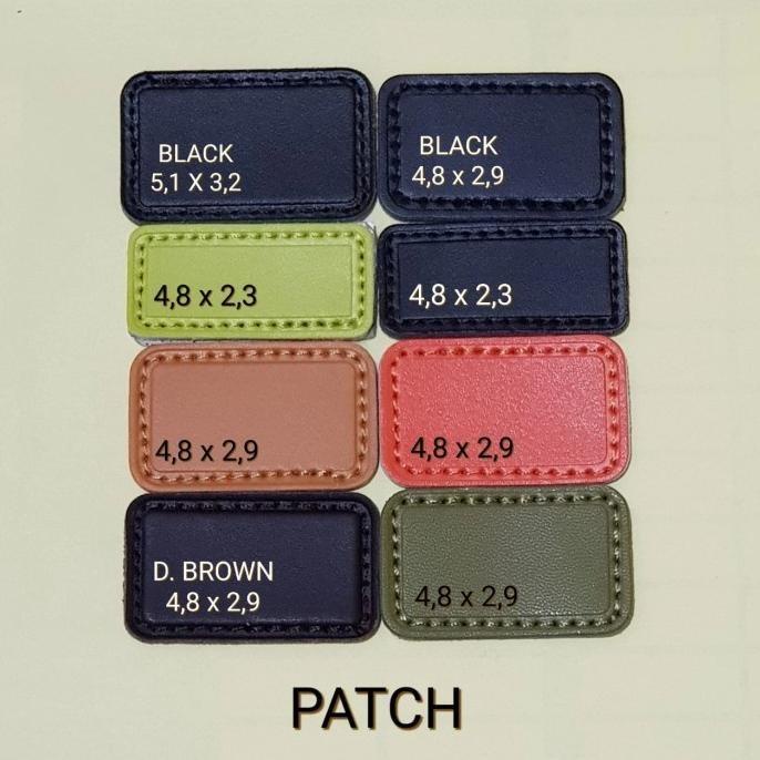 Terlaris Patch Kulit Tas Tumi + Emboss Inisial Nama 1-5 Huruf