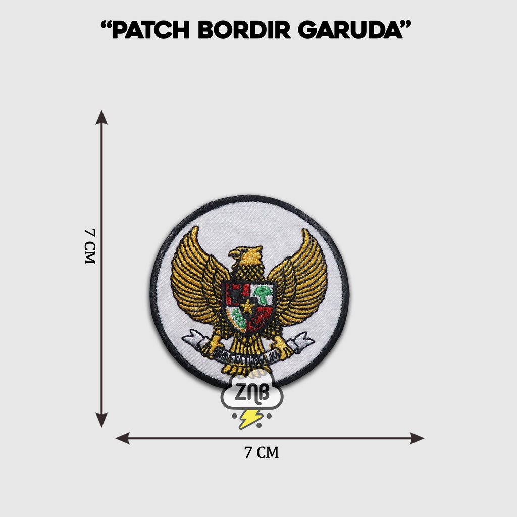 PATCH GARUDA EMBLEM PATCH BORDIR TEMPELAN JAHIT GLOSIR PATCH BANDUNG