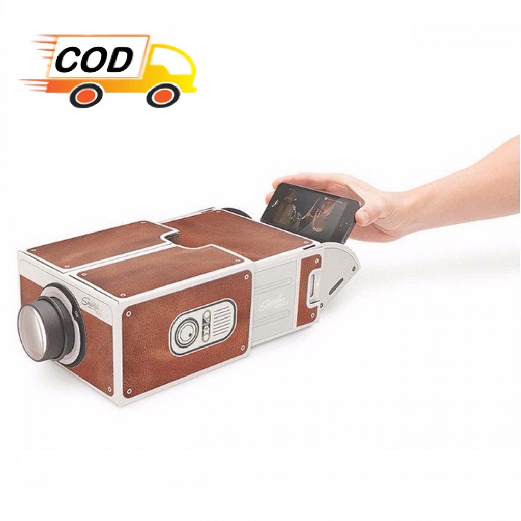 Proyektor Hp Portable Unik Portable Lensa Berkualitas Cocok untuk Nonton Film Presentasi