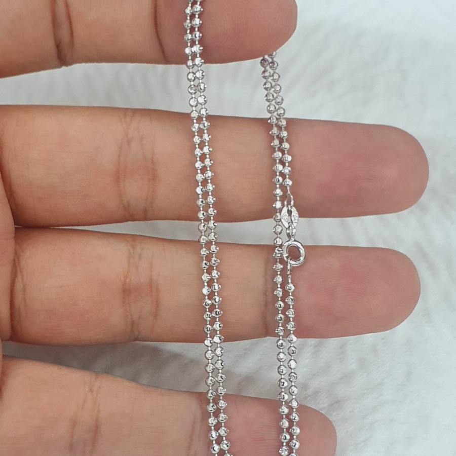 kalung botoran model merica var pendek emas 75% 750 75 % 17k