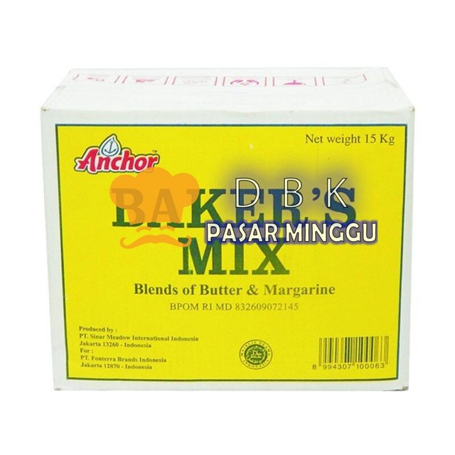 

Bakermix bakers mix 250 gram butter blend margarine premium anchor